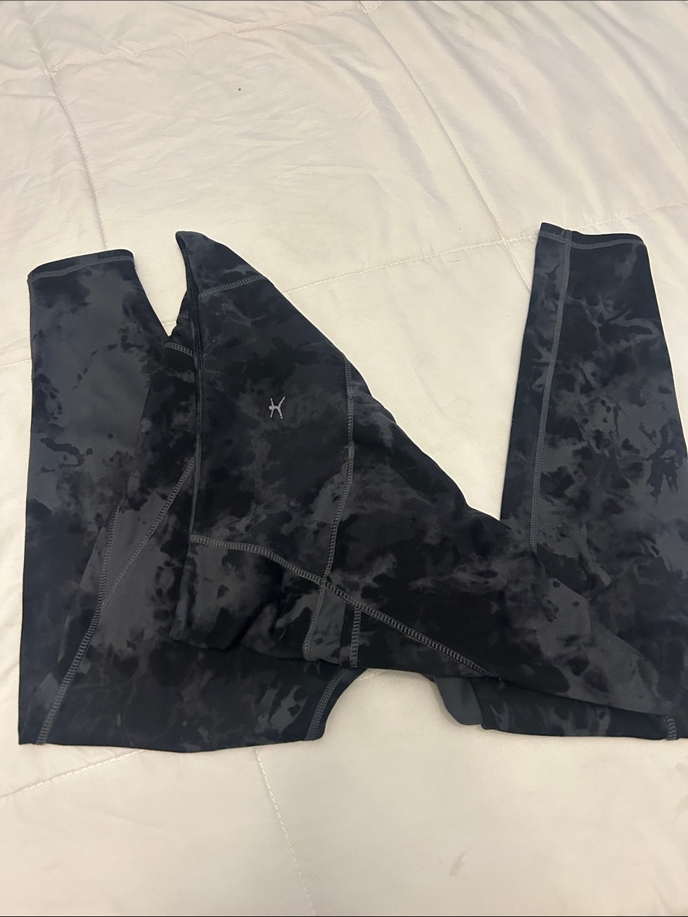 Danskin Black Marble Tie-Dye Active Leggings